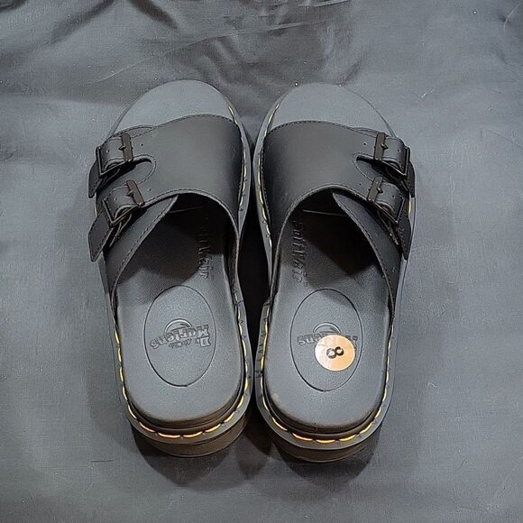 BRAND NEW Dr. MARTENS UNISEX DAX SLIDE HYDRO B SANDAL - Picture 7 of 16